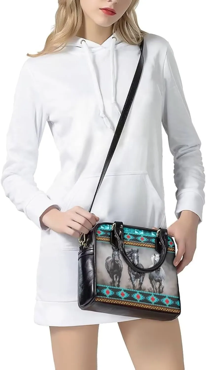 Womens Satchel Handbag Waterproof Leather Crossbody Bag with Adjustable Strap Top Handle Hobo Bag