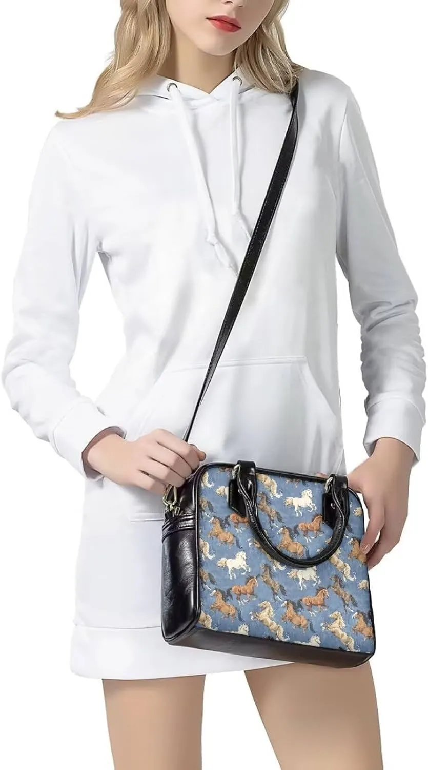 Womens Satchel Handbag Waterproof Leather Crossbody Bag with Adjustable Strap Top Handle Hobo Bag