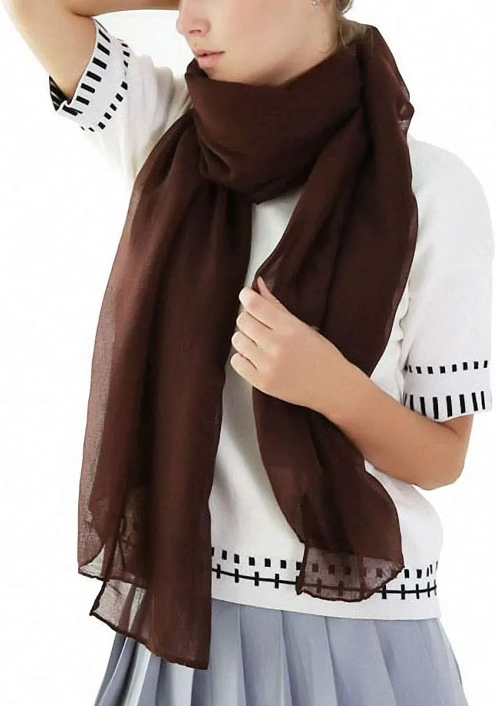Womens Scarves Female Solid Color Cotton and Linen Scarf Cotton Warm Scarf Shawl Beach Towel Headscarf New Women Sd-35