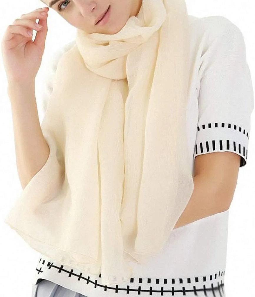 Womens Scarves Female Solid Color Cotton and Linen Scarf Cotton Warm Scarf Shawl Beach Towel Headscarf New Women Sd-35