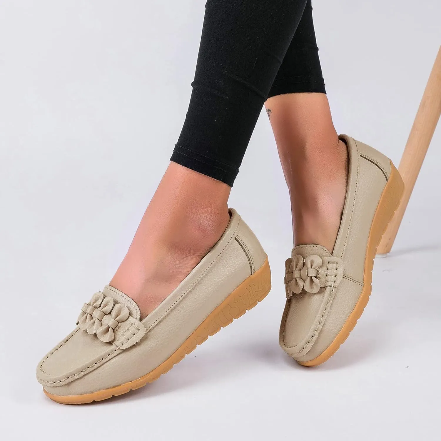 Womens Slip On Loafers Comfort Orthopedic Loafers Arch Support Sneakers Casual Walking Shoes Dressy Business Shoes