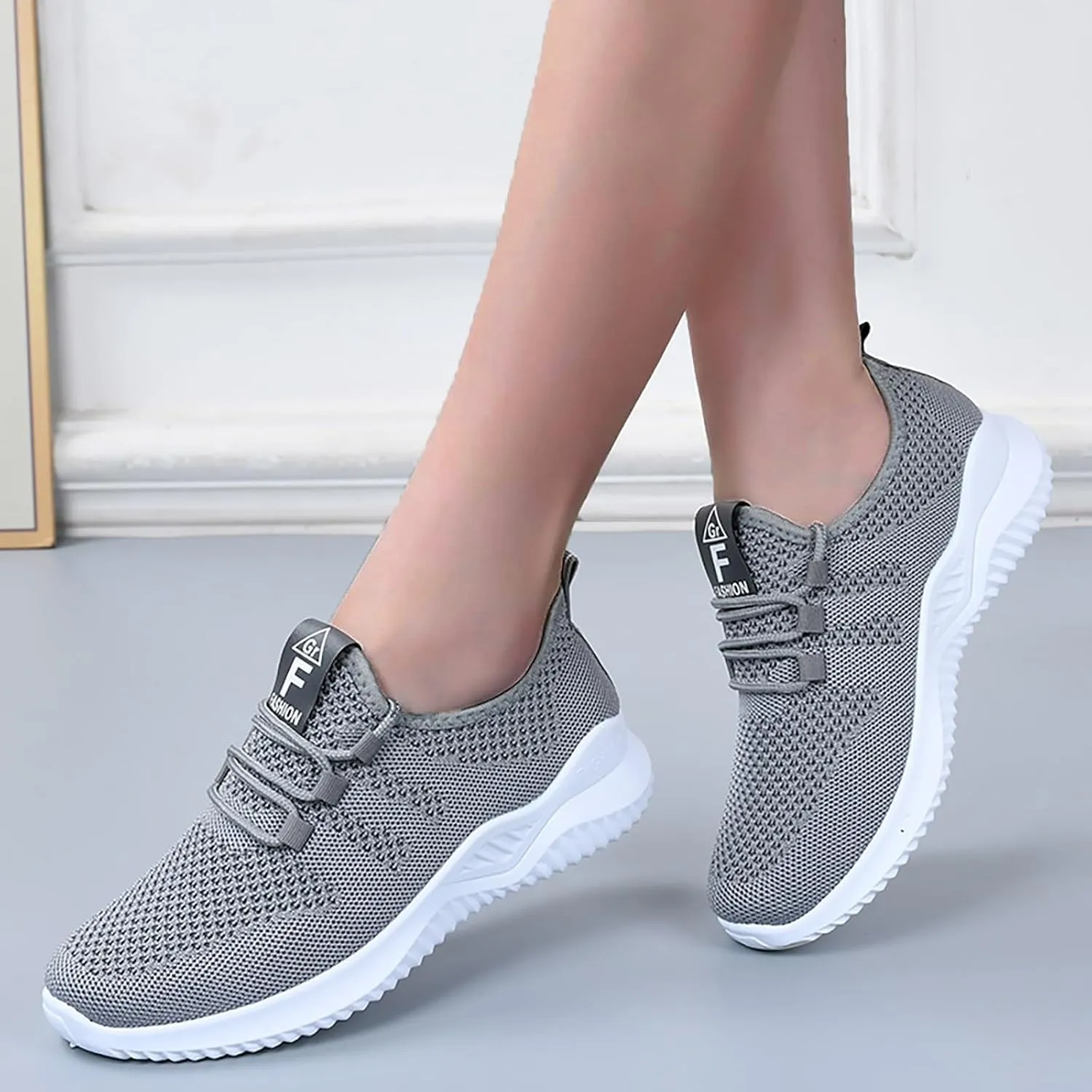Womens Slip On Walking Shoes Wide Width Breathable Sneakers Air Cushion Road Running Shoe Workout Athletic Lightweight Casual Sport Shoes Ultra Light Tennis Gym Workout Training Shoe