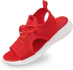 Women's Summer Fashion Cloth Breathable Open Toed Sandals Comfortable Platform Shoes Shoes Women
