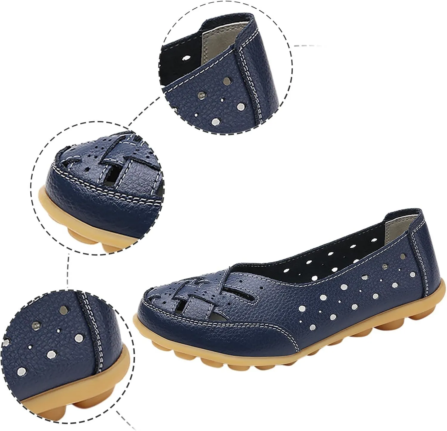 Women's Summer Fashion Flat Hollow Bowhead Casual Shoes Slip On Casual Comfortable Non Slip Mother Shoes Womens Wedge Dress Heels