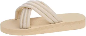 Women's Summer Flip Flops Lightweight Comfortable Beach Sandals for Outdoor Casual Wear with Soft Arch Support