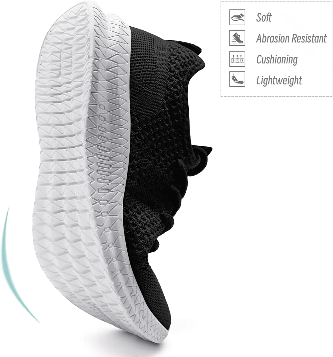Womens Walking Running Shoes Sneakers Slip On Sport Tennis Athletic Gym Shoes Casual Lightweight Breathable Non Slip Workout Fashion Workout Trainers Shoe