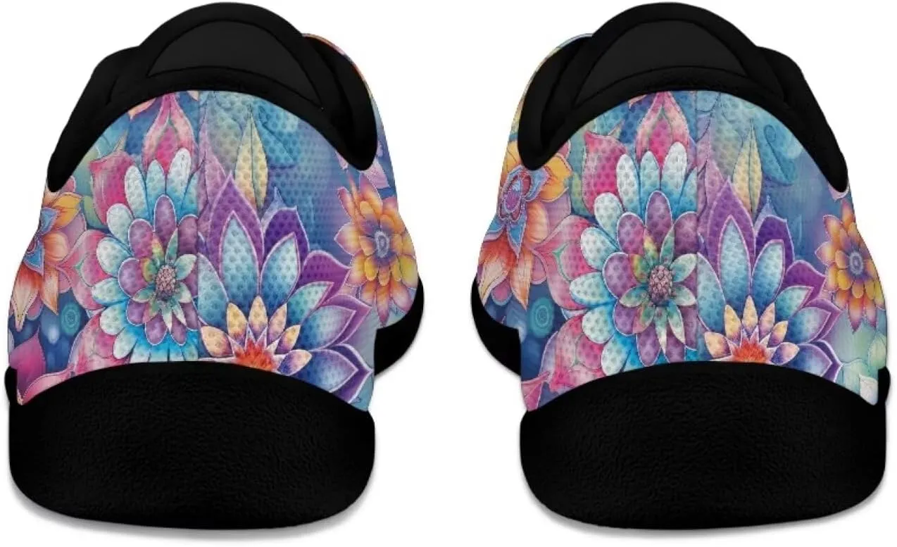 Women's Wide Toe Box Barefoot Shoes Zero Drop Lace Up Casual Sneakers Breathable Fashion Walking Footwear