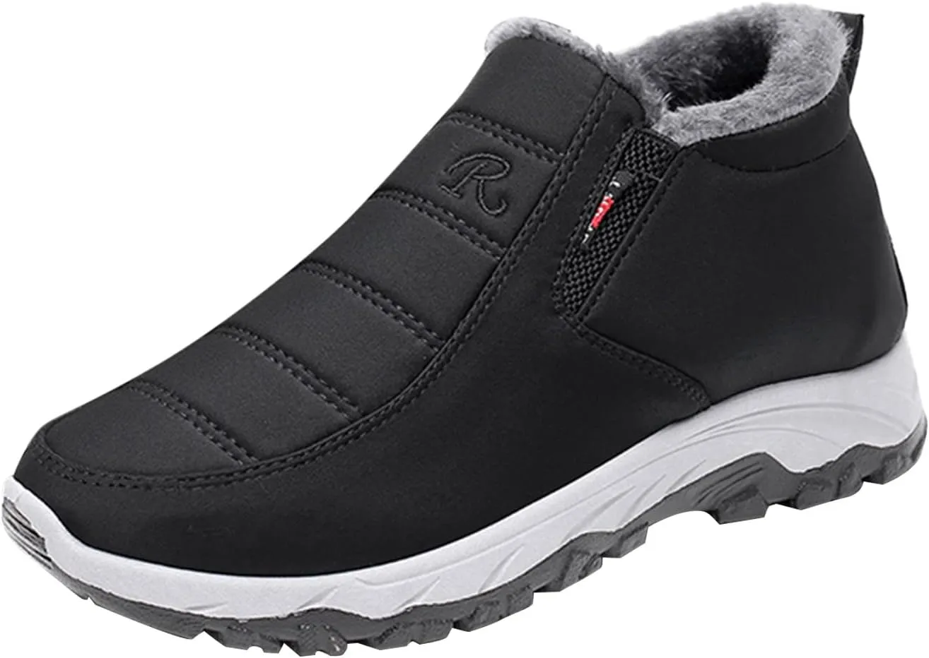 Women's Wide Width Waterproof Ankle Snow Boots Women's Winter Boots Waterproof Tall Snow Boots for Women Waterproof Mid Calf Winter Boots for Women Low Heel Botas Para Mujer Contra El Agua Y Frio
