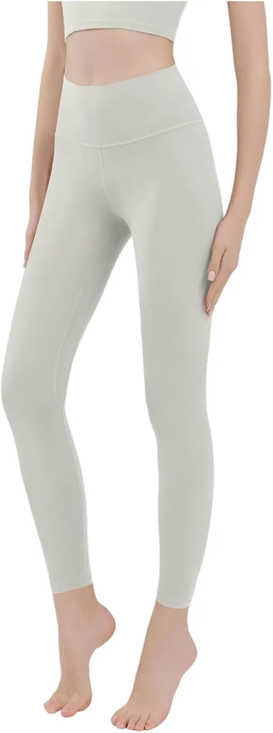 Womens Yoga Pants High Waist Hip Lifting Workout Leggings Stretch Quick Dry Lightweight Summer Comfy Running Trousers