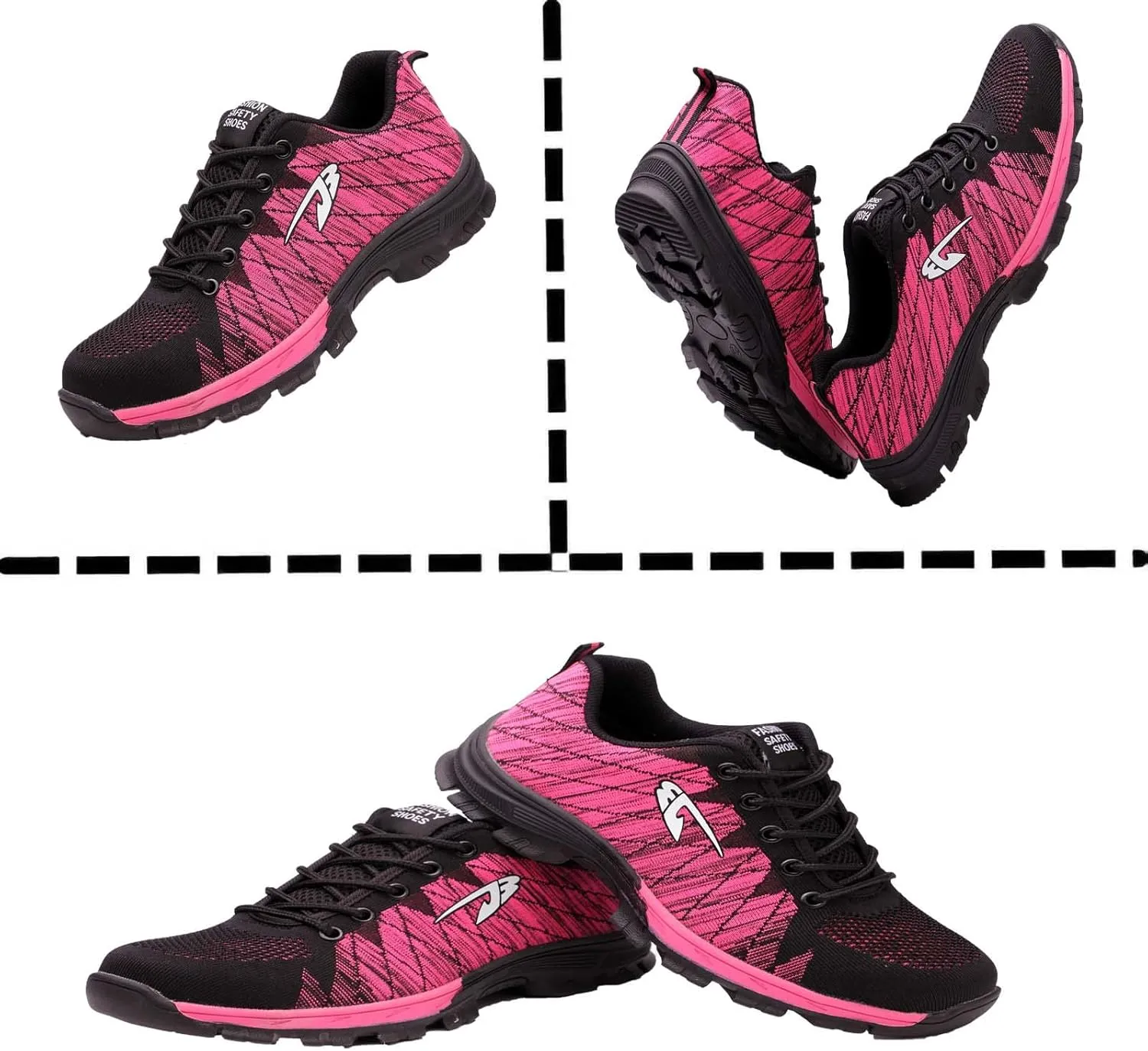 Work Safety Shoes for Men Womens,Lightweight Safety Shoes Slip Resistant Work Sneaker Breathable Puncture Proof Shoes