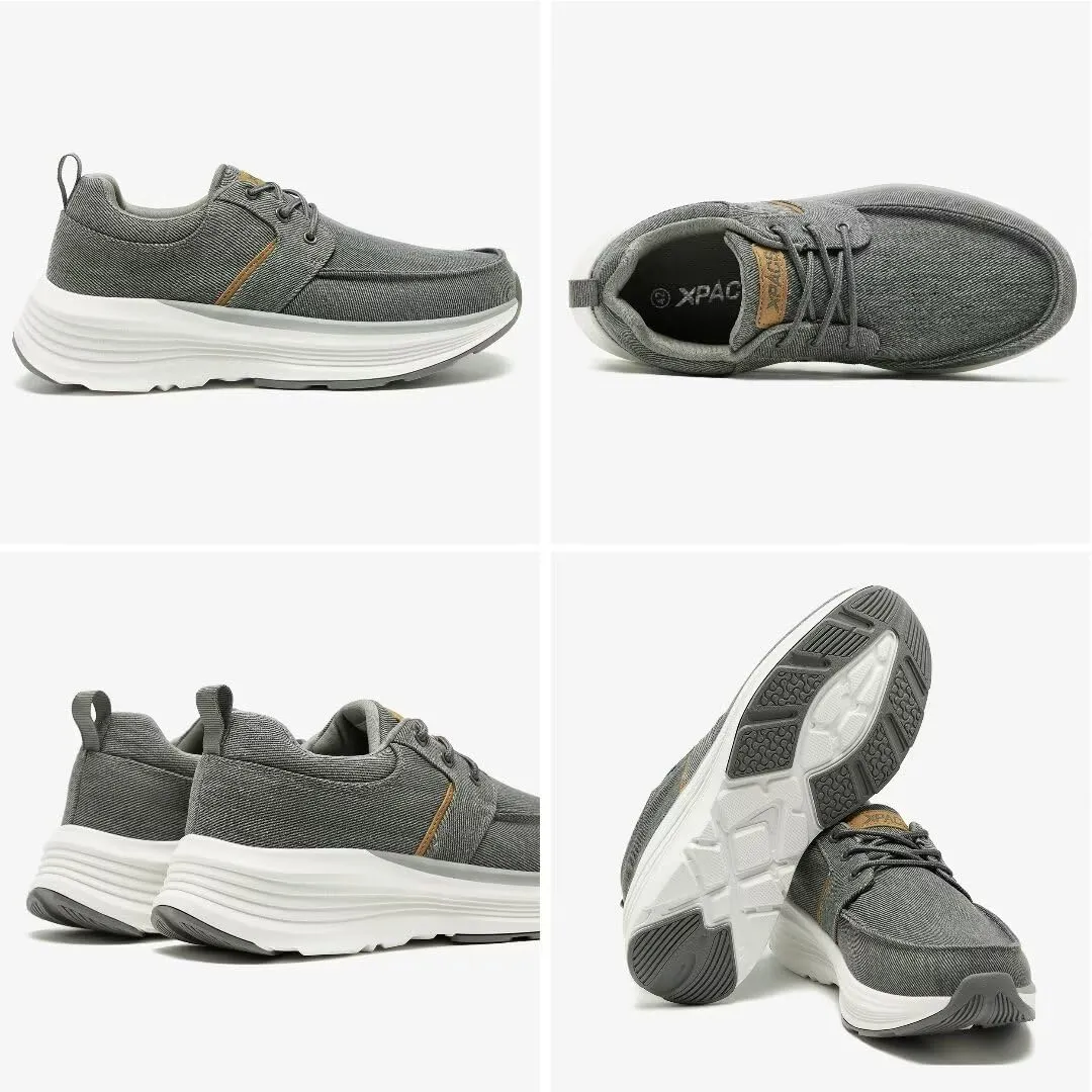 XPACS Orthopedic Comfortable Fashion Sneakers for Mens, Casual Arch Support Walking Shoes for Plantar Fasciitis, Cushion Supportive Orthotic Shoes for Foot and Heel Pain Relief