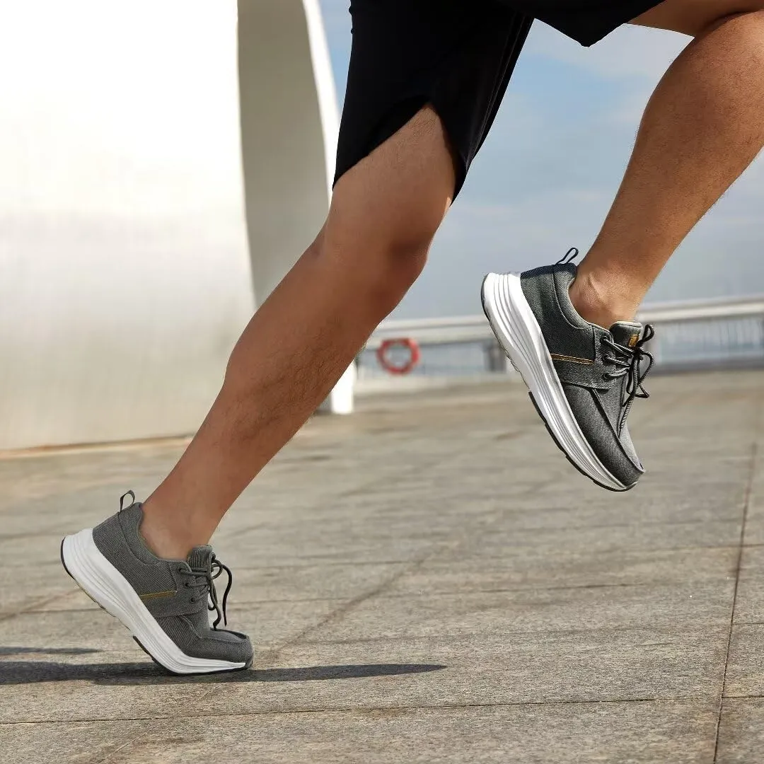 XPACS Orthopedic Comfortable Fashion Sneakers for Mens, Casual Arch Support Walking Shoes for Plantar Fasciitis, Cushion Supportive Orthotic Shoes for Foot and Heel Pain Relief