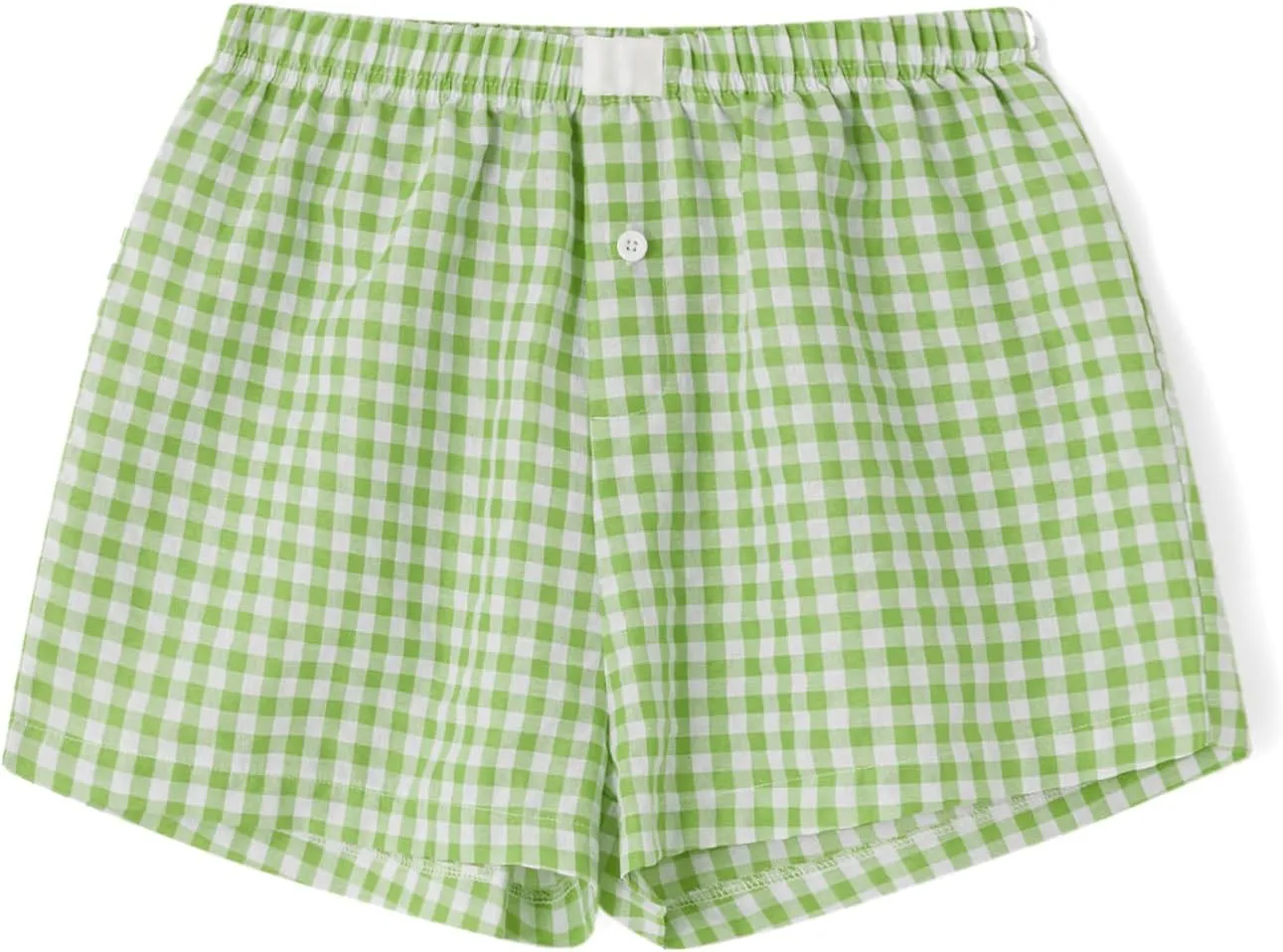 Y2k Boxer Shorts for Women Striped Checkered Pajama Shorts Button Plaid Gingham Sleep Pj Shorts Cute Lounge Shorts