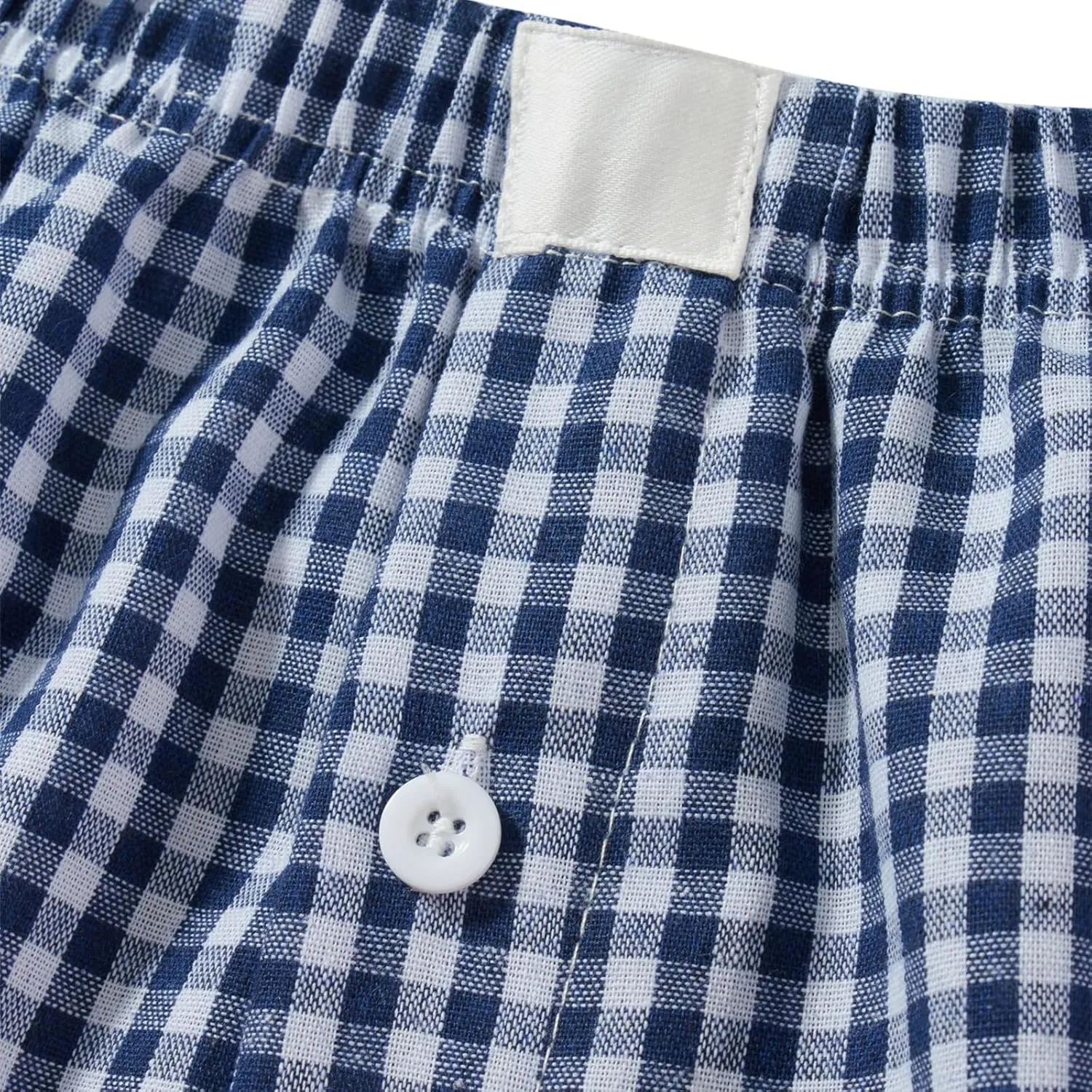 Y2k Boxer Shorts for Women Striped Checkered Pajama Shorts Button Plaid Gingham Sleep Pj Shorts Cute Lounge Shorts