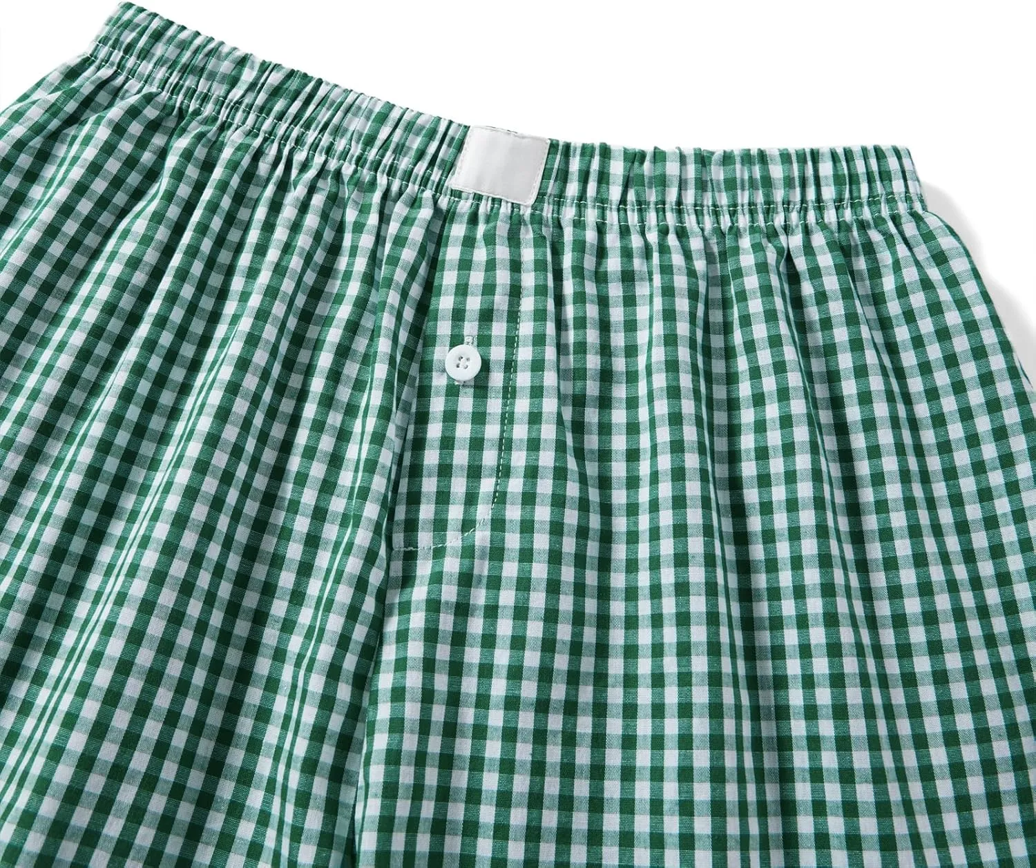 Y2k Boxer Shorts for Women Striped Checkered Pajama Shorts Button Plaid Gingham Sleep Pj Shorts Cute Lounge Shorts