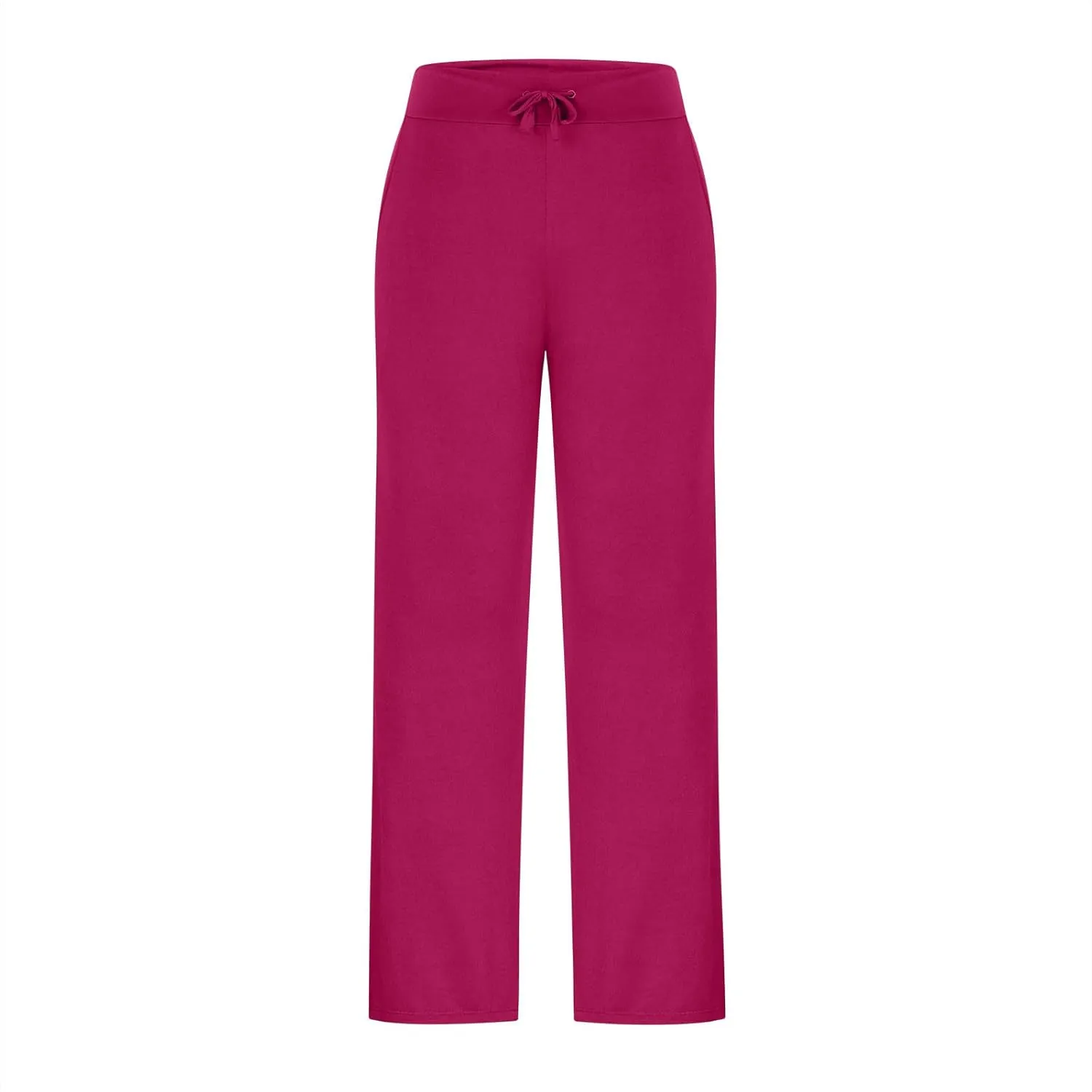 Yoga Pants for Women Summer High Waist Stretch Drawstring Side Slit Trouser Casual Fashion Loose Comfy Workout Pant