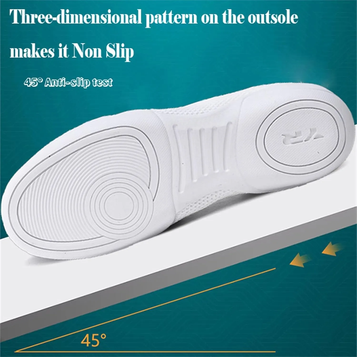 Youth Girls Mesh Breathable Running Sneakers Athletic Training Tennis Shoes White Cheerleading Shoes Dance Shoes