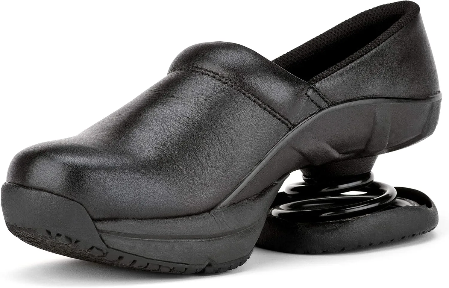 Z-CoiL Toffler Mens Clog - Orthopedic Footwear for Men - Orthotic Casual Leather Clogs for Pain Relief, Foot Support, and Comfort - Open Coil