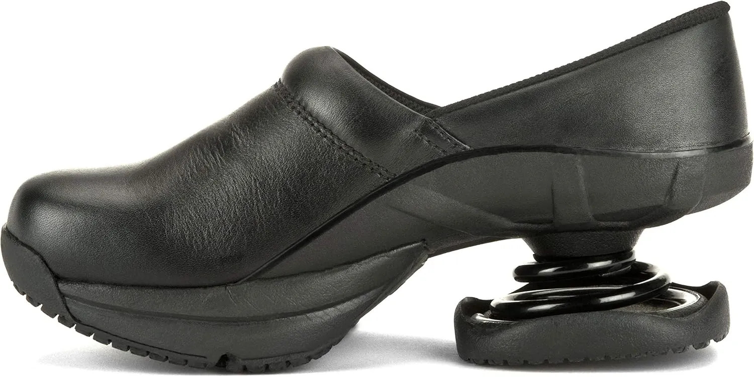 Z-CoiL Toffler Mens Clog - Orthopedic Footwear for Men - Orthotic Casual Leather Clogs for Pain Relief, Foot Support, and Comfort - Open Coil
