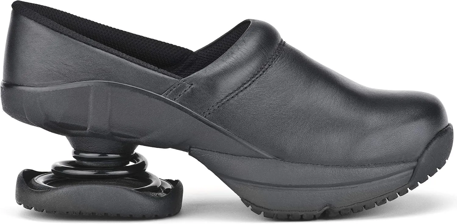 Z-CoiL Toffler Mens Clog - Orthopedic Footwear for Men - Orthotic Casual Leather Clogs for Pain Relief, Foot Support, and Comfort - Open Coil