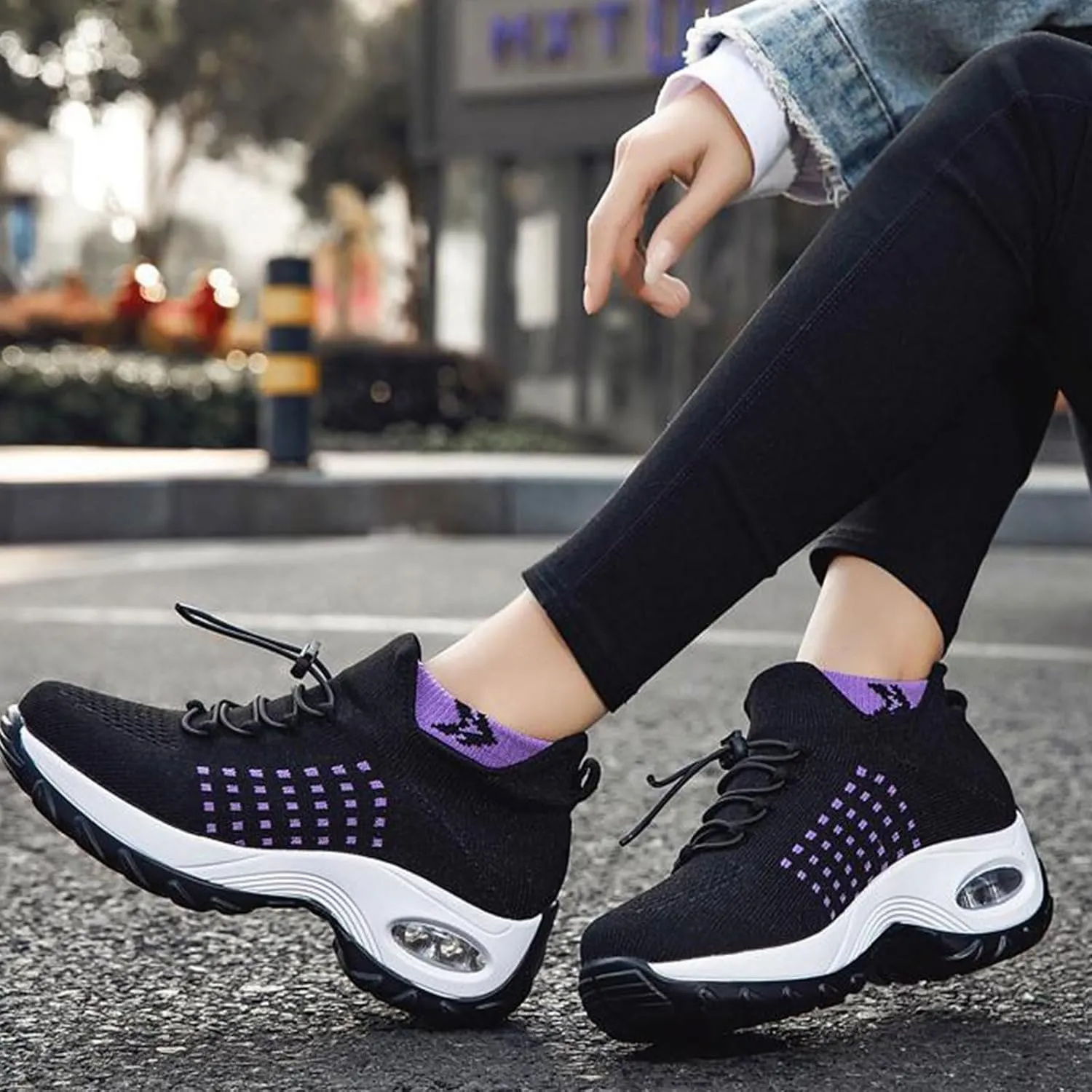 ZDLJYL Women's Walking Shoes Slip-On Sneakers Mesh Work Shoes Orthopedic Comfort Wear Shoes for Women with Arch Support